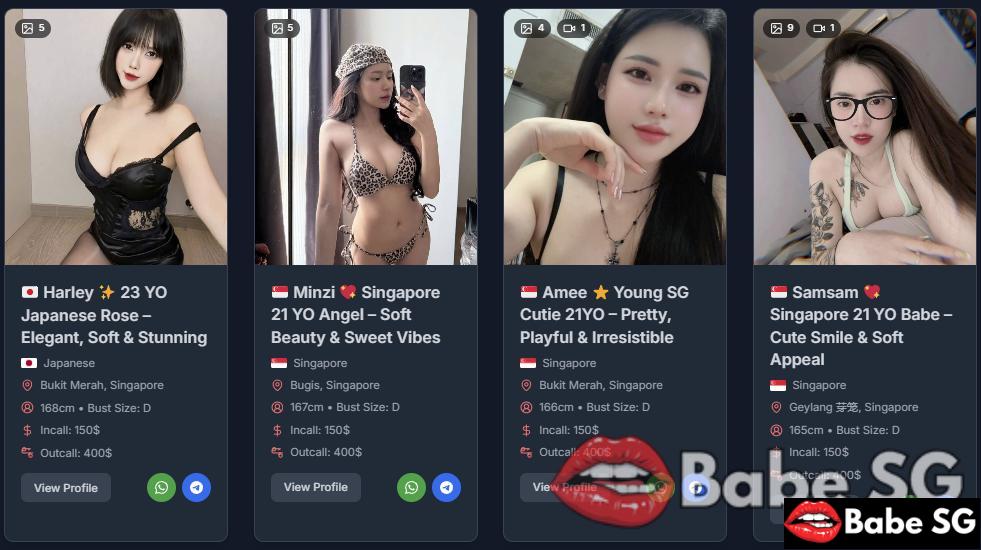 BabeSG provides the best high-end escorts service in Singapore