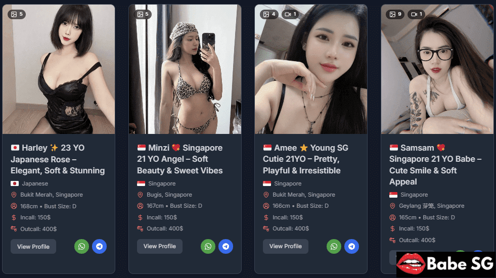 Babe Sg Is The Leading Reputable Escort Booking Platform In Singapore