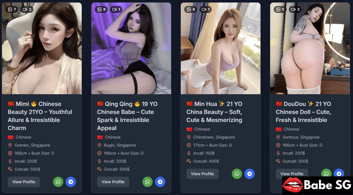 Where To Find The Best Chinese Escorts In Singapore 5 Babe Sg Provides List Of Top Chinese Escorts Singapore