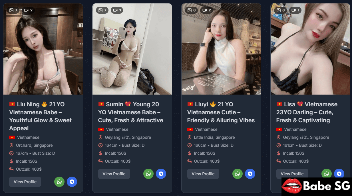 Babe Sg Provides A List Of Super Quality Vietnamese Call Girls